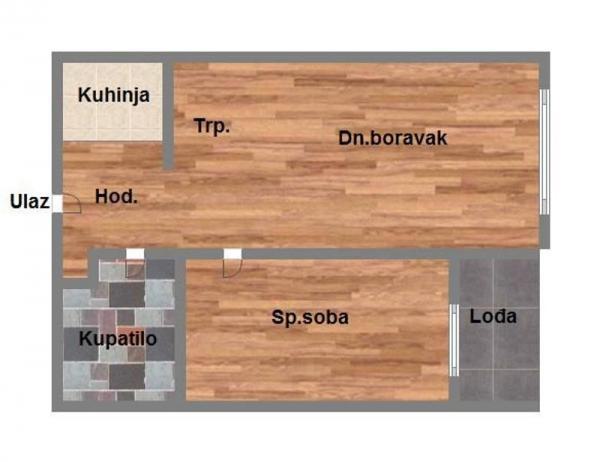 Glavna slika -Novo naselje, 40m2, dvosoban stan, novogradnja, 103.000 €