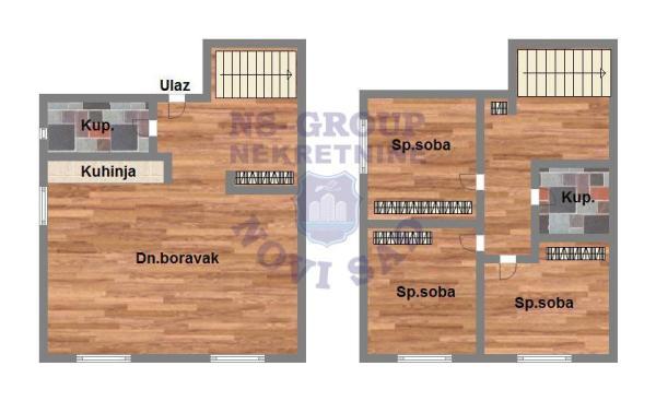 Glavna slika -Petrovaradin, 73m2, troiposoban stan, novogradnja, 162.240 €