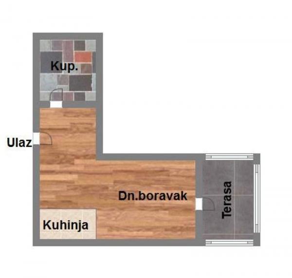 Glavna slika -Bulevar patrijarha Pavla (Somborski bulevar), 28m2, jednosoban stan, novogradnja, 72.100 €