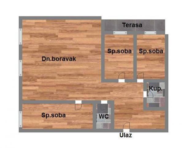 Glavna slika -Telep, 77m2, stan, novogradnja, 175.460 €