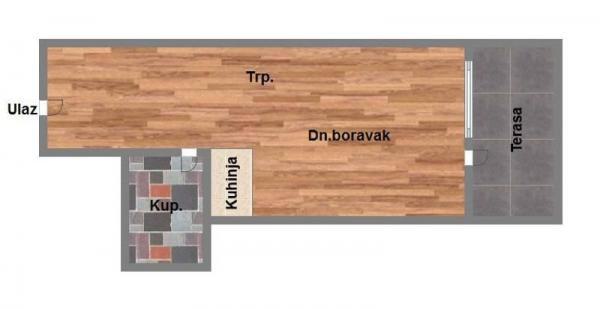 Glavna slika -Petrovaradin, 31m2, jednosoban stan, novogradnja, 66.500 €