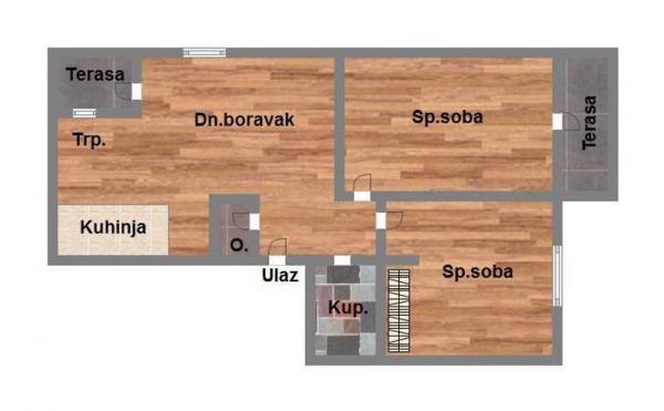 Glavna slika -Salajka (Partizanska ulica), 63m2, trosoban stan, novogradnja, 126.540 €