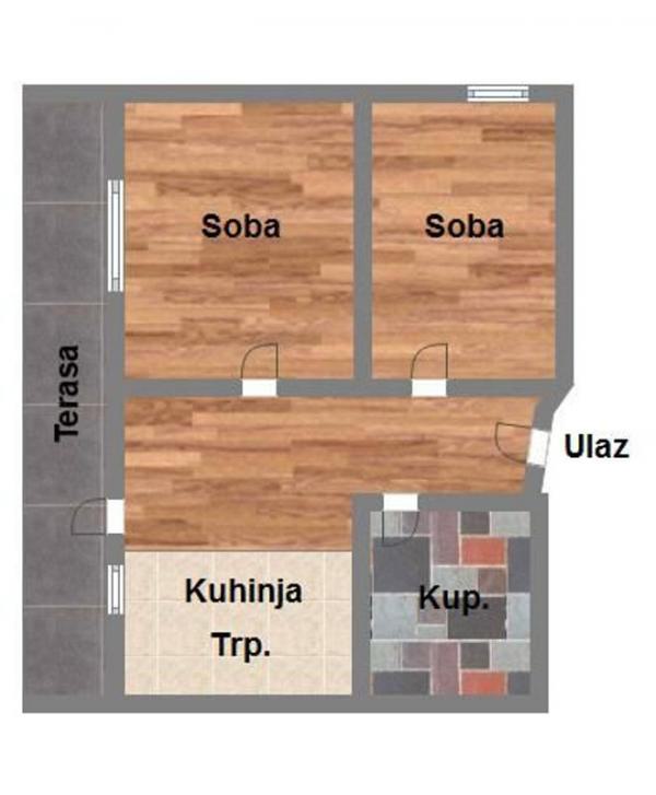 Glavna slika -Klisa, 46m2, stan, novogradnja, 80.075 €