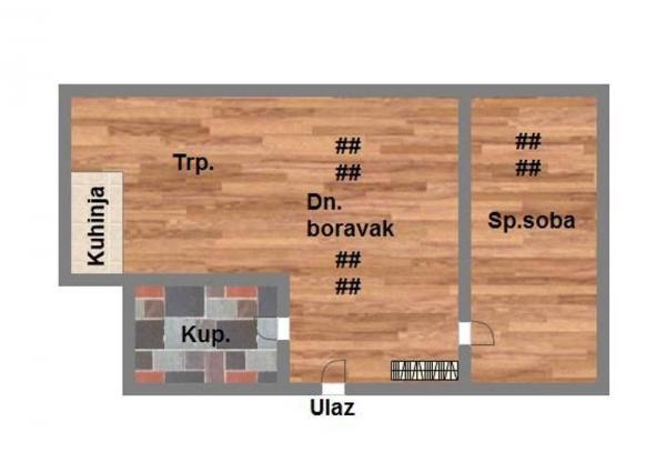 Glavna slika -Novi Sad, 26m2, jednoiposoban stan, novogradnja, 72.100 €
