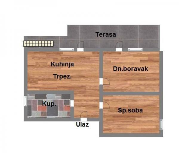 Glavna slika -Klisa, 54m2, dvosoban stan, novogradnja, 93.800 €