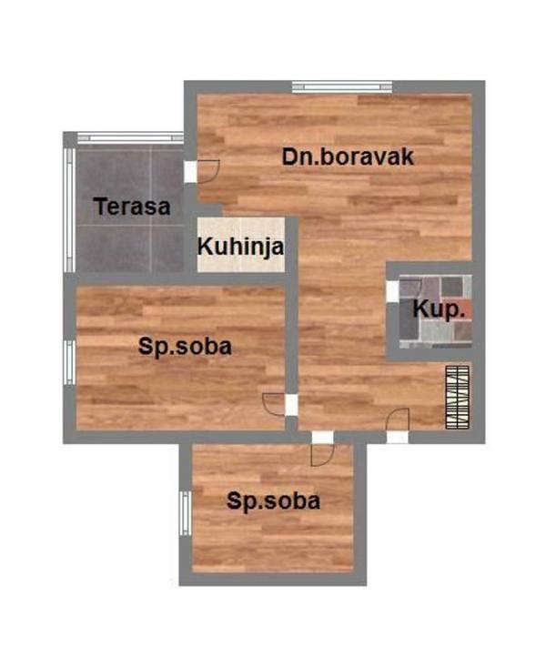 Glavna slika -Telep, 55m2, dvoiposoban stan, novogradnja, 126.200 €