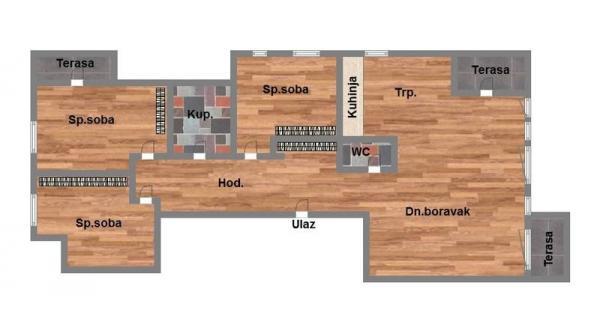 Glavna slika -Sremska Kamenica, 85m2, četvorosoban stan, novogradnja, 245.140 €