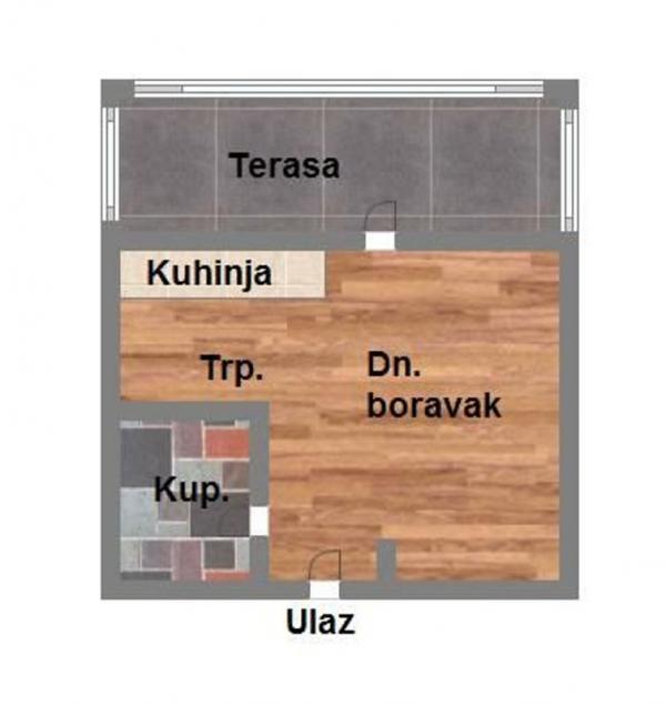 Glavna slika -Novi Sad, 42m2, dvosoban stan, novogradnja, 101.170 €