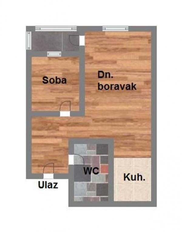Glavna slika -Novi Sad, 45m2, jednosoban stan, novogradnja, 109.620 €