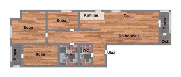 Glavna slika -Sremska Kamenica, 92m2, četvorosoban stan, novogradnja, 207.520 €