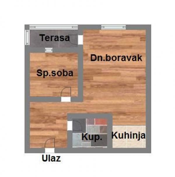 Glavna slika -Bulevar patrijarha Pavla (Somborski bulevar), 45m2, dvosoban stan, novogradnja, 109.770 €