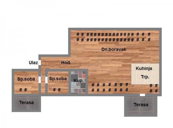 Glavna slika -Novi Sad, 100m2, trosoban stan, novogradnja, 154.500 €