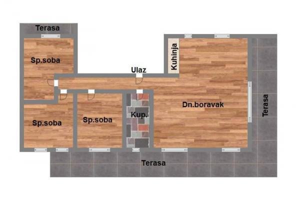 Glavna slika -Podbara, 102m2, četvorosoban stan, novogradnja, 370.260 €