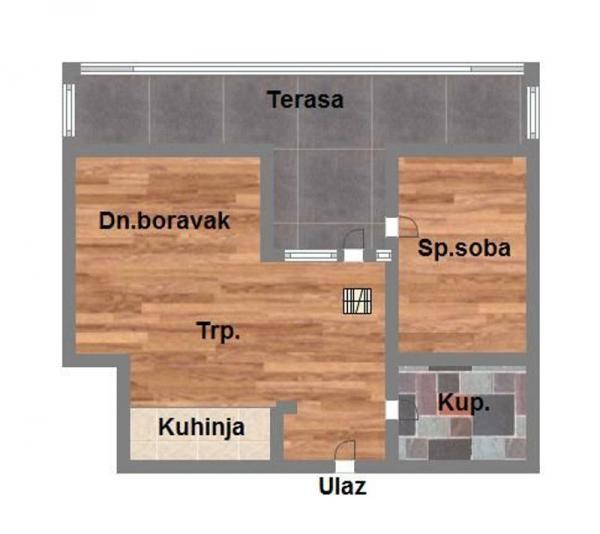 Glavna slika -Novi Sad centar, 51m2, dvosoban stan, novogradnja, 185.300 €