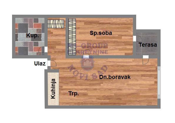 Glavna slika -Telep, 39m2, dvosoban stan, novogradnja, 106.300 €