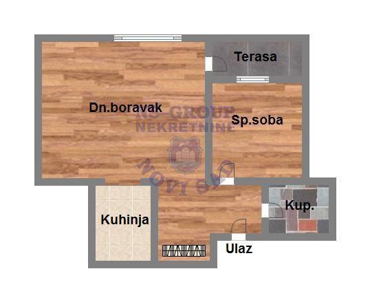 Glavna slika -Podbara, 41m2, jednoiposoban stan, novogradnja, 128.150 €
