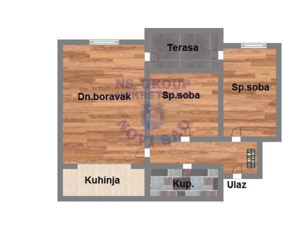 Glavna slika -Podbara, 57m2, dvoiposoban stan, novogradnja, 163.320 €