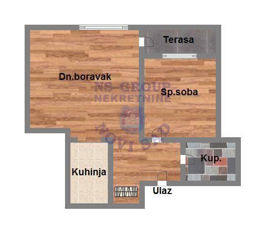 Glavna slika -Podbara, 41m2, jednoiposoban stan, novogradnja, 128.150 €