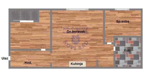 Glavna slika -Satelit, 48m2, dvoiposoban stan, novogradnja, 119.880 €