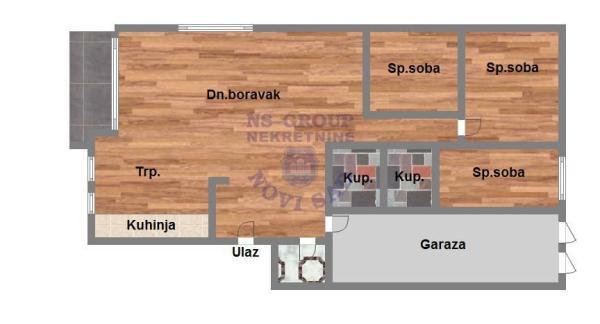 Glavna slika -Petrovaradin, 112m2, četvorosoban stan, novogradnja, 323.640 €