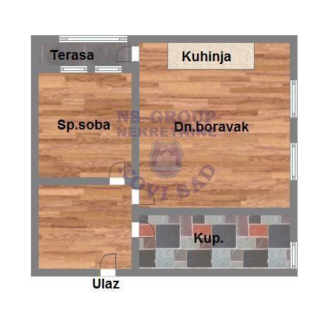 Glavna slika -Telep, 43m2, dvosoban stan, novogradnja, 112.060 €