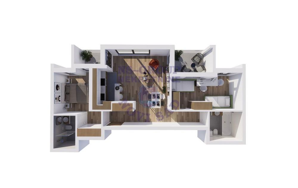 Glavna slika -Grbavica, 72m2, trosoban stan, novogradnja, 256.250 €