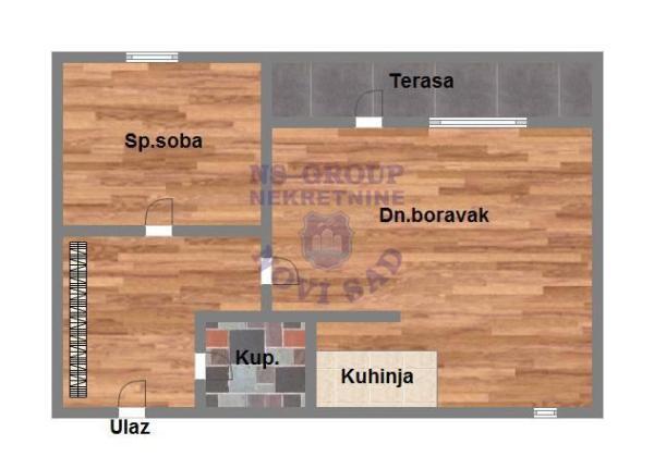 Glavna slika -Novi Sad, 38m2, dvosoban stan, novogradnja, 103.000 €