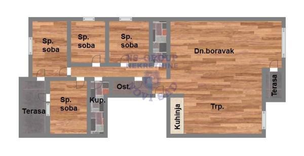 Glavna slika -Novi Sad, 110m2, četvoroiposoban stan, novogradnja, 158.930 €