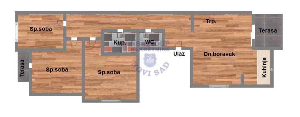 Glavna slika -Klisa, 69m2, troiposoban stan, novogradnja, 128.690 €