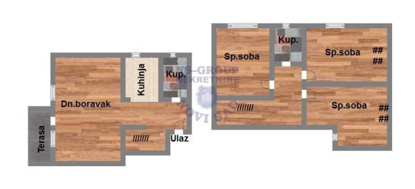 Glavna slika -Adice, 110m2, četvorosoban stan, novogradnja, 209.610 €