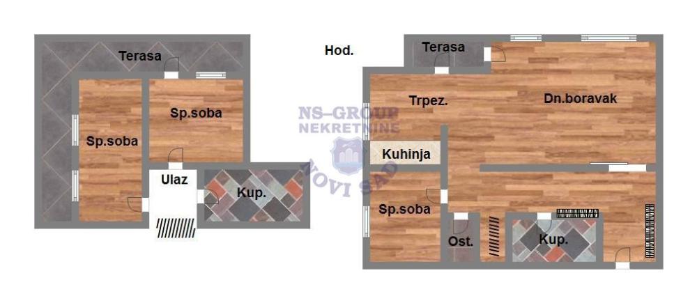 Glavna slika -Bulevar patrijarha Pavla (Somborski bulevar), 114m2, četvorosoban stan, novogradnja, 302.400 €