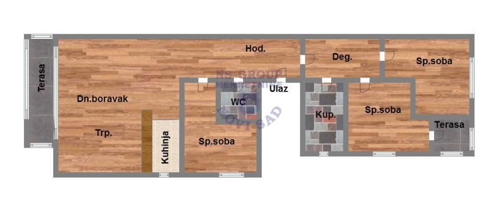 Glavna slika -Mišeluk, 90m2, četvorosoban stan, novogradnja, 203.620 €