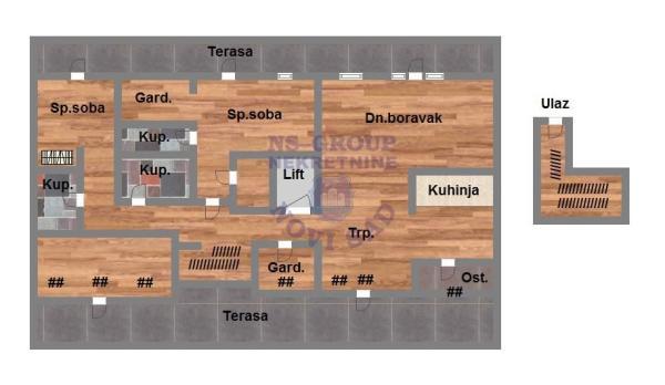 Glavna slika -Petrovaradin, 81m2, četvorosoban stan, novogradnja, 166.330 €