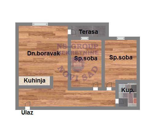 Glavna slika -Podbara, 50m2, dvoiposoban stan, novogradnja, 133.470 €