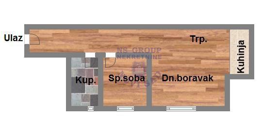 Glavna slika -Adice, 36m2, jednoiposoban stan, novogradnja, 59.230 €