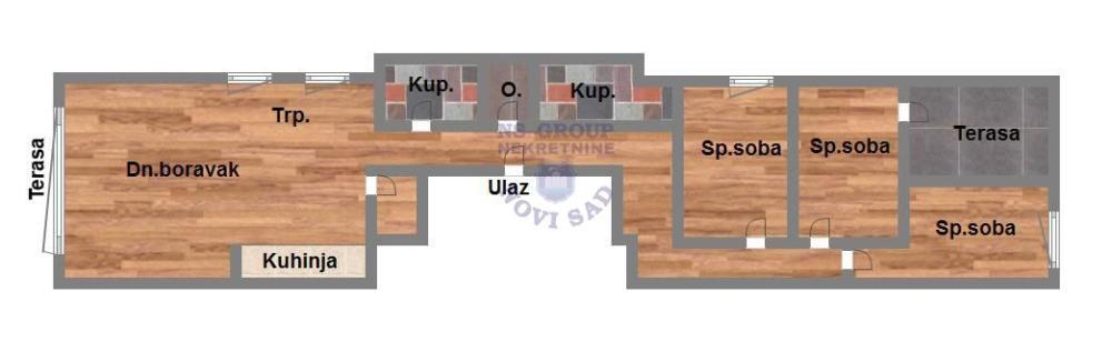 Glavna slika -Telep, 101m2, četvorosoban stan, novogradnja, 278.100 €