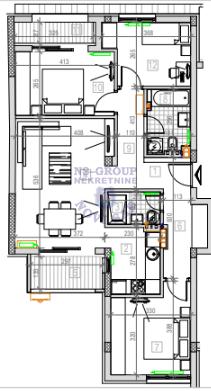 Glavna slika -Podbara, 84m2, stan, novogradnja, 247.670 €