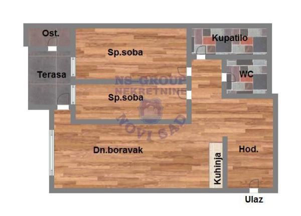 Glavna slika -Petrovaradin, 71m2, trosoban stan, novogradnja, 160.640 €