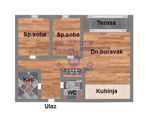 Glavna slika -Bistrica, 57m2, trosoban stan, novogradnja, 152.500 €