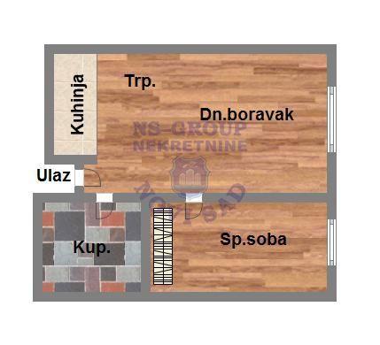Glavna slika -Petrovaradin, 28m2, jednoiposoban stan, novogradnja, 70.820 €