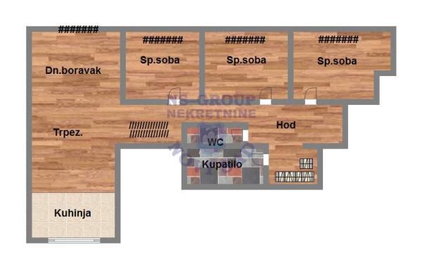Glavna slika -Petrovaradin, 88m2, četvoroiposoban stan, novogradnja, 173.020 €