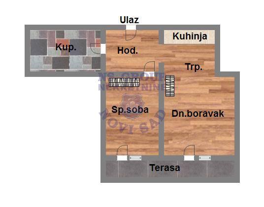 Glavna slika -Bulevar patrijarha Pavla (Somborski bulevar), 42m2, jednoiposoban stan, novogradnja, 106.610 €