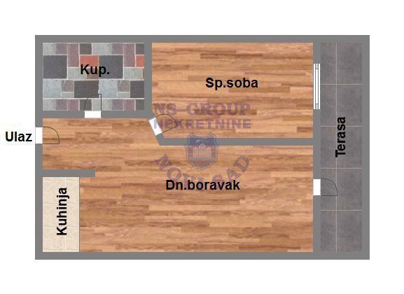 Glavna slika -Telep, 43m2, jednoiposoban stan, novogradnja, 107.550 €