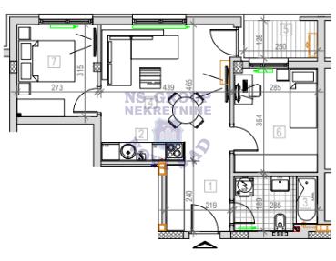 Glavna slika -Podbara, 53m2, dvoiposoban stan, novogradnja, 157.120 €