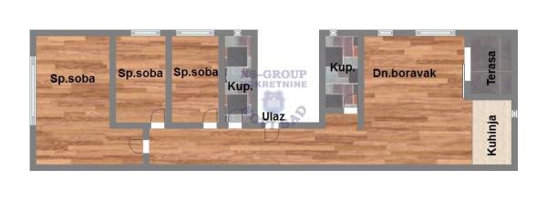 Glavna slika -Adice, 88m2, četvorosoban stan, novogradnja, 136.630 €