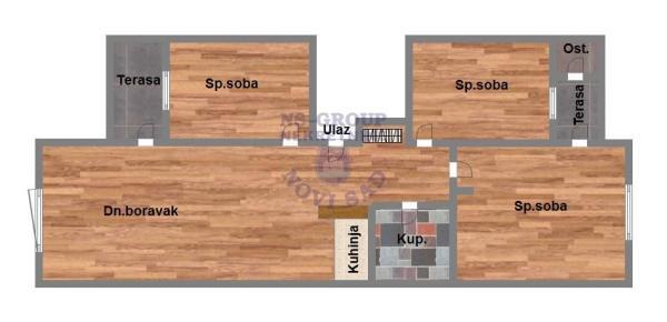Glavna slika -Adice, 87m2, četvorosoban stan, novogradnja, 160.410 €