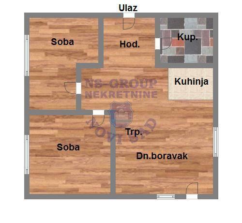Glavna slika -Novi Sad, 51m2, trosoban stan, novogradnja, 91.530 €