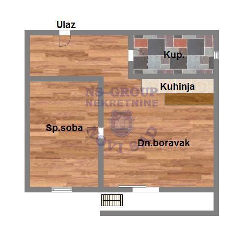 Glavna slika -Adice, 47m2, dvosoban stan, novogradnja, 92.700 €