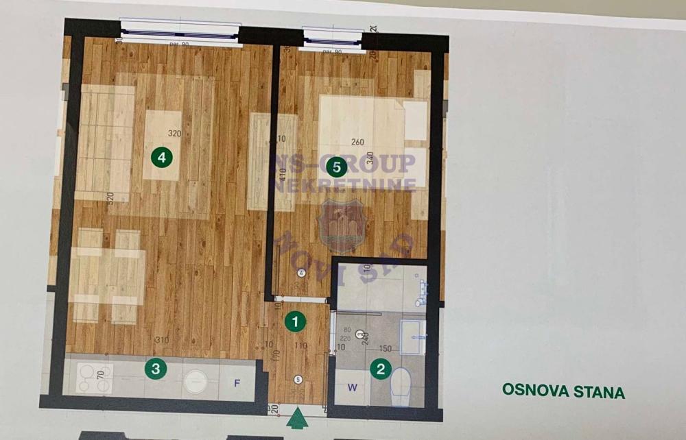 Glavna slika -Telep, 33m2, dvosoban stan, novogradnja, 94.480 €