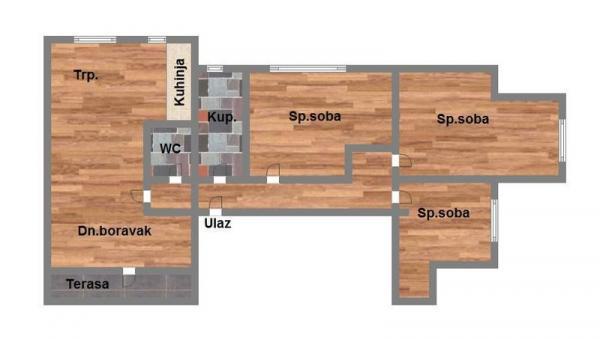 Glavna slika -Adice, 90m2, četvorosoban stan, novogradnja, 118.450 €